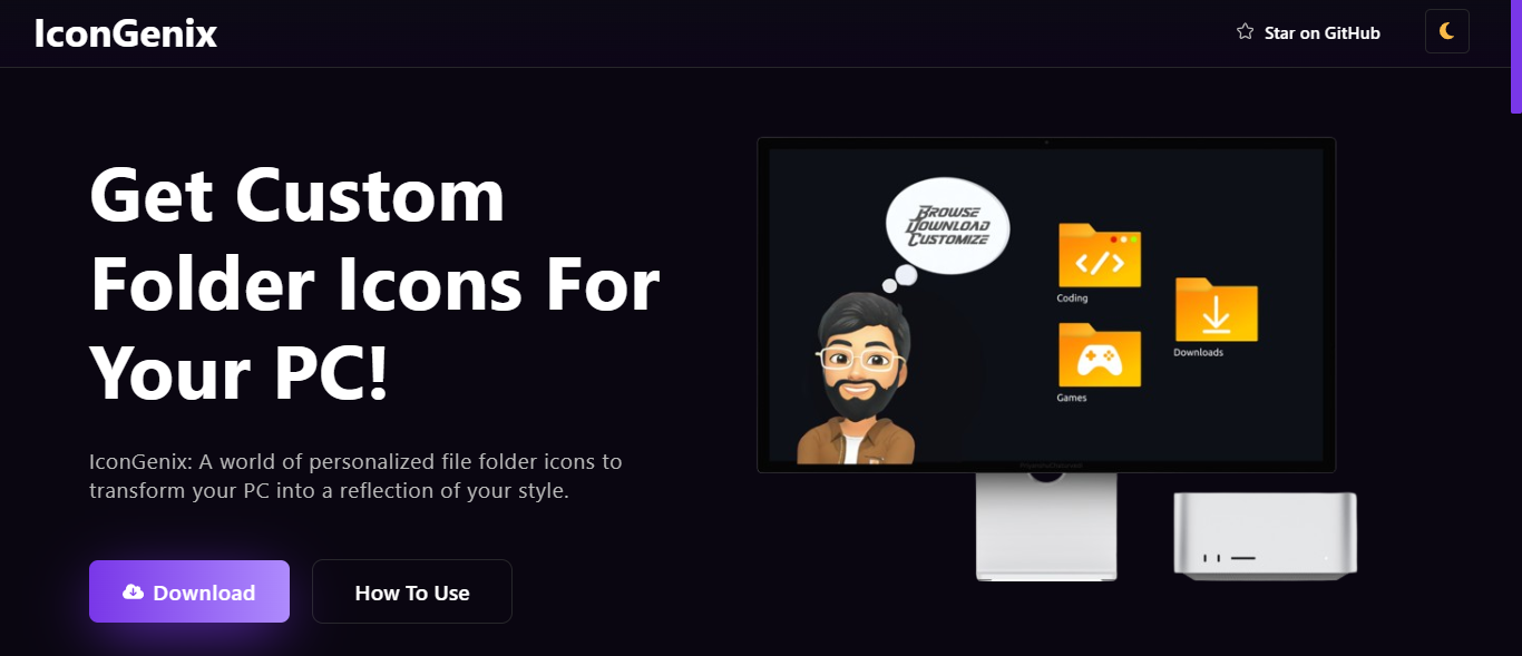 Pexelicon website preview image
